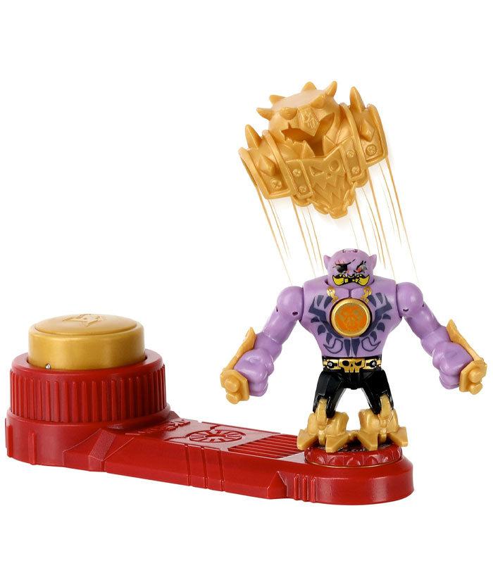 Akedo Beast Strike Battle Giants - Gold Tusk toy figure with detachable armor.