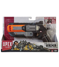 Load image into Gallery viewer, Apex Legends Wingman Pistol replica with transforming barrel and cylinder in packaging.