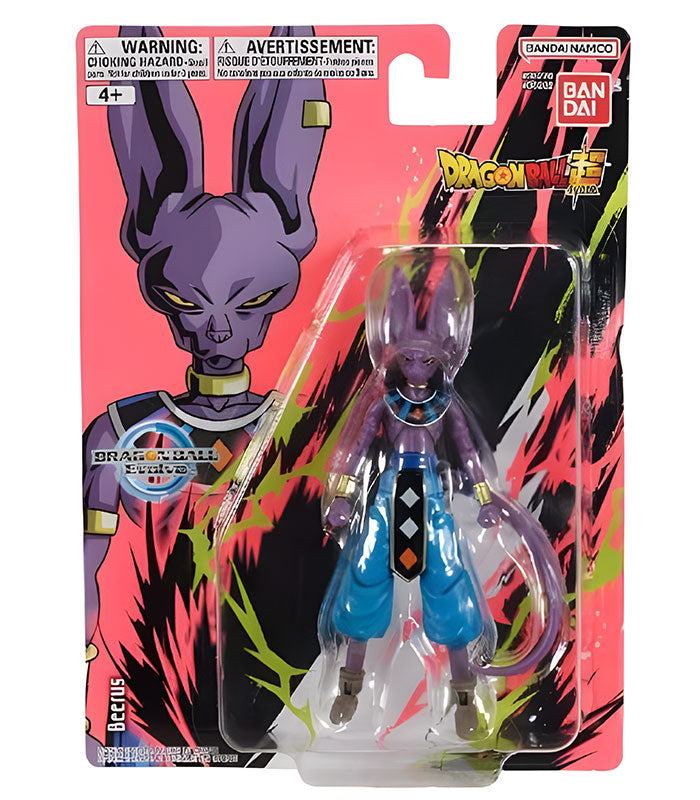 Dragon Ball Super Beerus 12cm Figure in packaging, detailed and poseable action figure for fans.