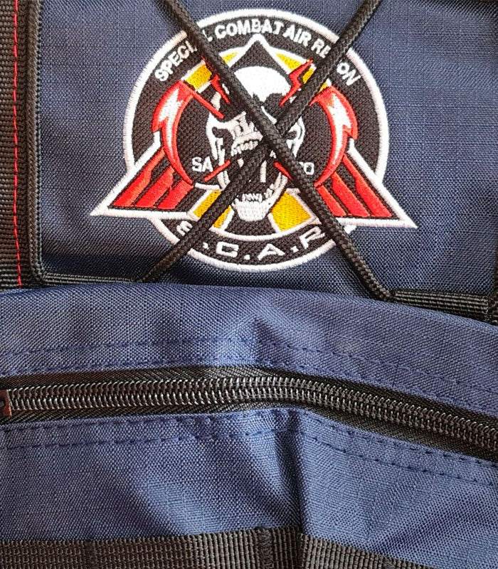 Infinite Warfare Military Sling Crossbody Backpack - Navy with logo and zipper detail.