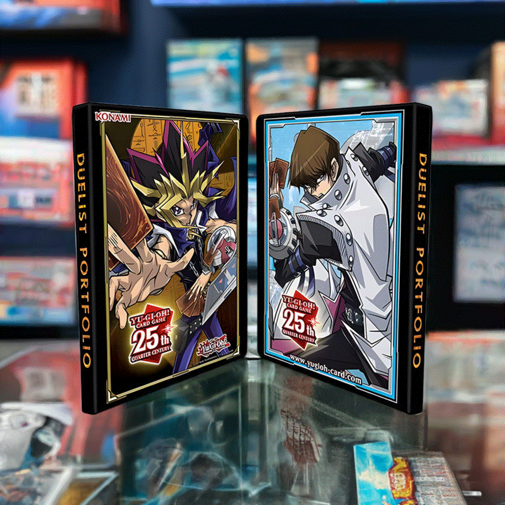 Yu-Gi-Oh! Yugi & Kaiba 9-Pocket Duelist Portfolio, 25th anniversary edition.