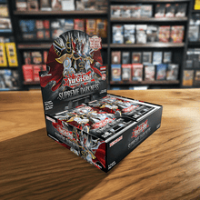 Load image into Gallery viewer, Yu-Gi-Oh Supreme Darkness Booster Box on display in store.