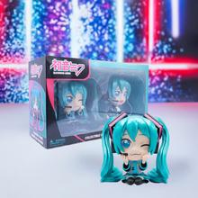Load image into Gallery viewer, Hatsune Miku Collectible Twin Figure Pack displaying vibrant and playful figurines of the virtual singer in a colorful setting.