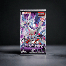 Load image into Gallery viewer, Yu-Gi-Oh! Rage Of The Abyss Booster Pack on dark background.