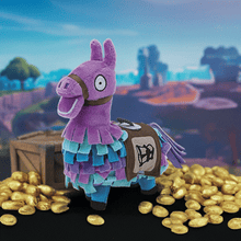 Load image into Gallery viewer, Fortnite Loot Llama 6-inch soft plush toy with vibrant colors and detailed stitching for gaming fans.