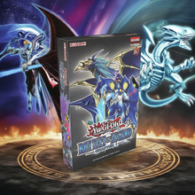 Load image into Gallery viewer, Yu-Gi-Oh! Battles of Legend Chapter 1 box with iconic card designs in background.