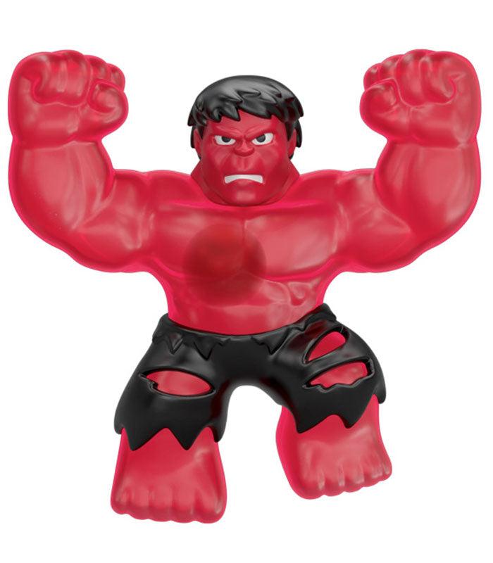 Heroes of Goo Jit Zu Goo Shifters Marvel - Red Smash Hulk, stretchy and squishy toy with goo filling and power-up feature.