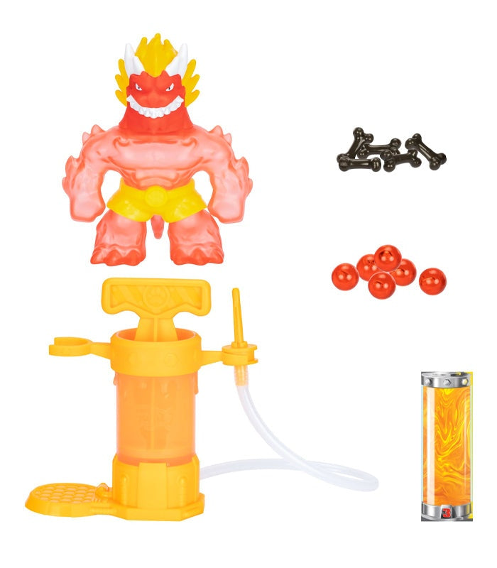 Heroes of Goo Jit Zu Hero Creator Blazagon kit components and customizable figure.