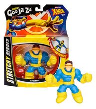 Load image into Gallery viewer, Heroes of Goo Jit Zu X-Men 97 Cyclops stretchy action figure in packaging.