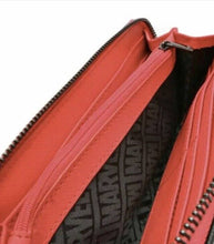 Load image into Gallery viewer, Loungefly Marvel Deadpool Long Wallet/Purse with faux leather, spacious compartment, zippered closure, and Deadpool-inspired design.