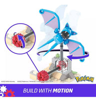 Load image into Gallery viewer, MEGA Pokémon Zubat's Midnight Flight Construction Set with Motion Brick feature.