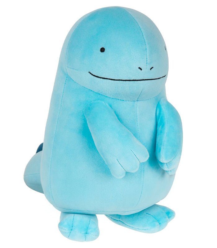 Pokemon 12" Plush Quagsire toy, blue and huggable, with a cheerful expression.