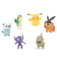 Load image into Gallery viewer, Sableye, Axew, Snivy, Tepig, Oshawott, Pikachu.
