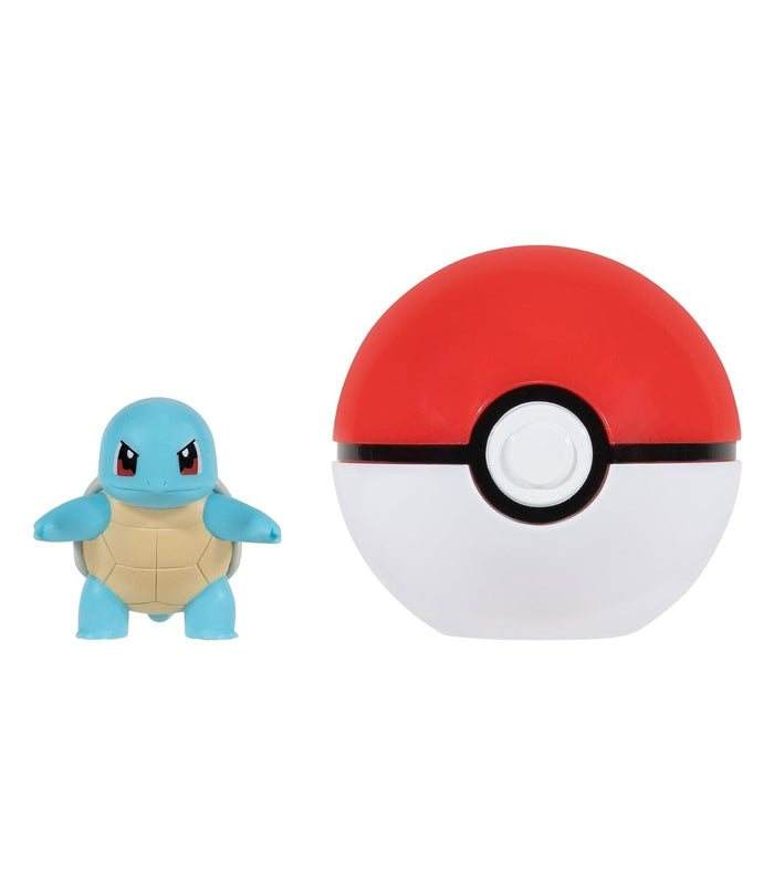 Pokemon Clip 'N' Go Squirtle with Poké Ball set for battle readiness.