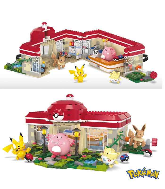 MEGA Pokemon Forest Pokemon Center open and closed