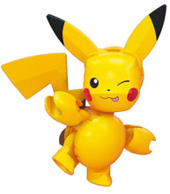 Load image into Gallery viewer, MEGA Pokemon Pikachu Evolution Set featuring Pichu, Pikachu, and Raichu figures with articulated limbs for dynamic play.
