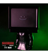 Load image into Gallery viewer, Skibidi Toilet Mystery Mini Figure Series 1 TV Man character with green backdrop.