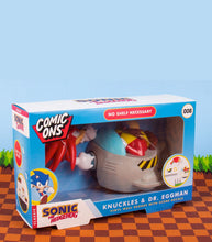 Load image into Gallery viewer, Sonic The Hedgehog Comic Ons Knuckles and Dr. Eggman wall heroes with decals in packaging.