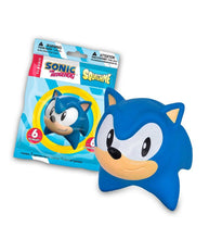 Load image into Gallery viewer, Sonic The Hedgehog Squishme figure blind bag with blue character toy, featuring a soft, slow-rising squishy texture.