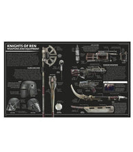 Load image into Gallery viewer, Knights of Ren weapons and equipment from Star Wars visual dictionary.