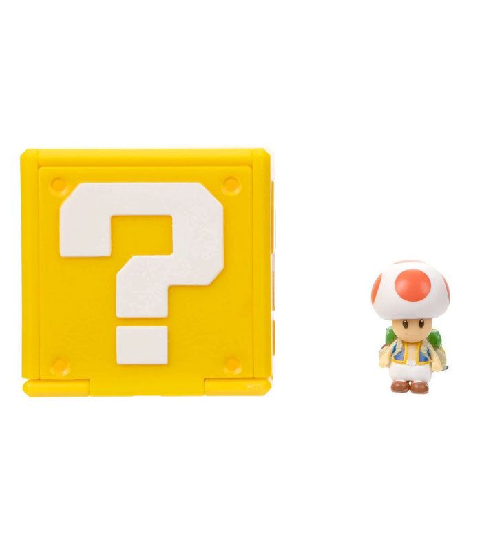 Toad Mini Figure with Question Block
