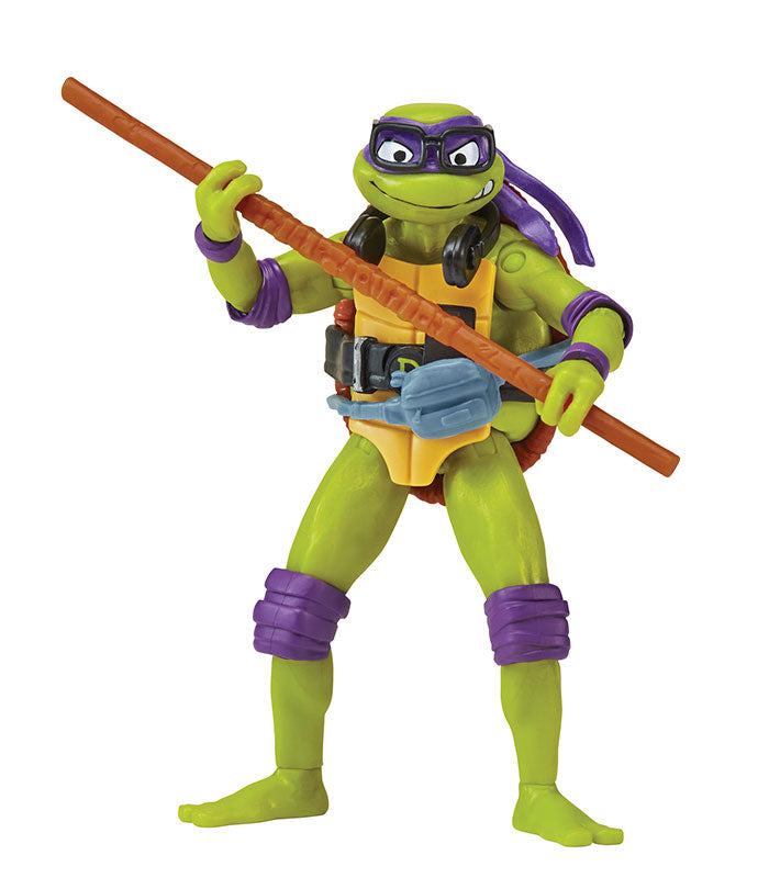 Teenage Mutant Ninja Turtles Movie Donatello action figure with bo staff from Mutant Mayhem collection.