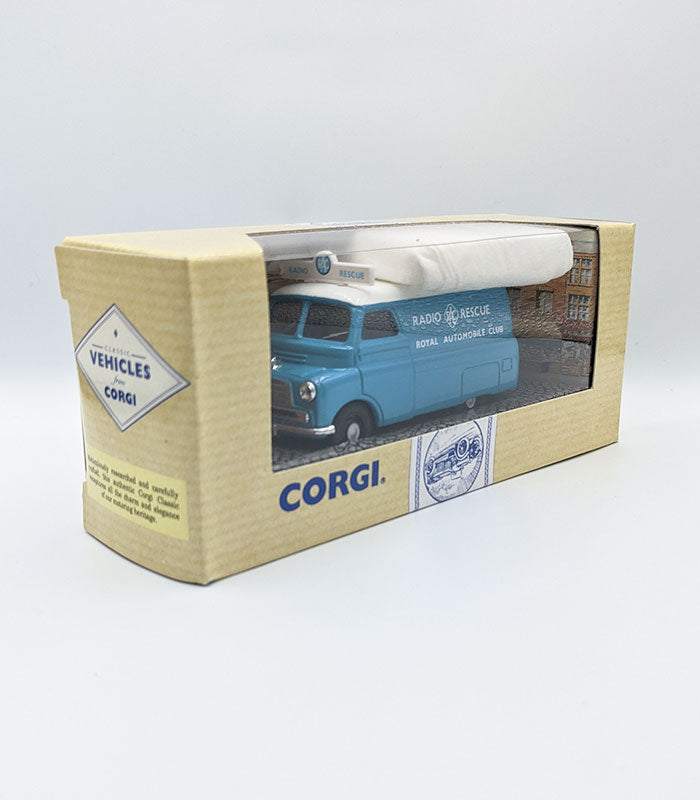 Corgi Beford CA Van RAC die-cast model in original packaging.