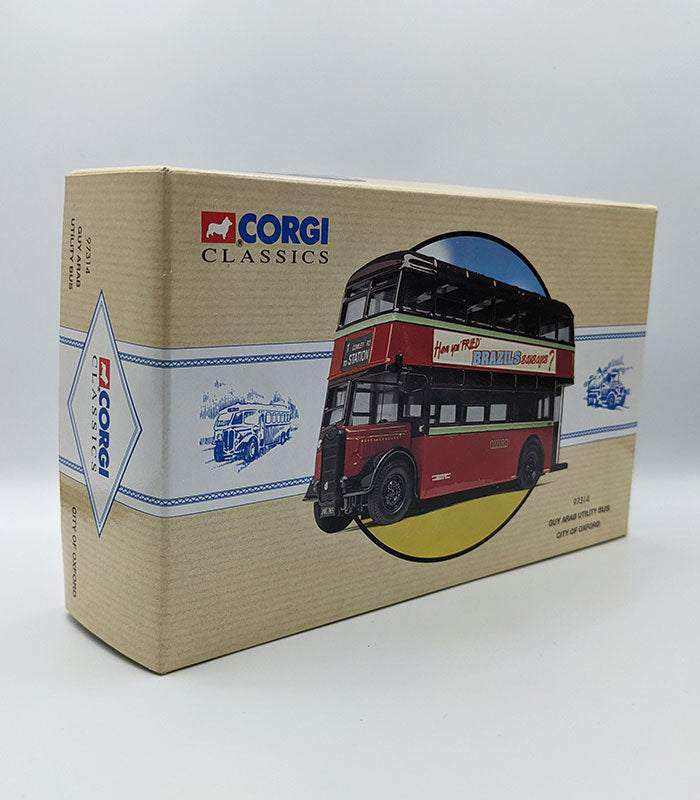 Corgi Guy Arab Utility Bus City of Oxford model in packaging, limited edition die-cast reproduction.