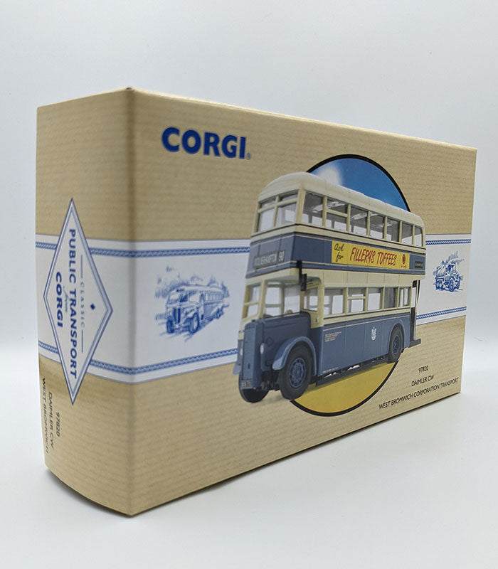 Corgi Daimler CW West Bromwich Corporation Transport die-cast model in box.