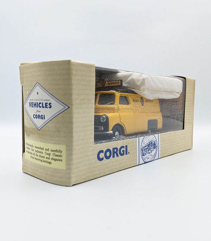 Corgi Beford CA Van AA die-cast model in packaging.