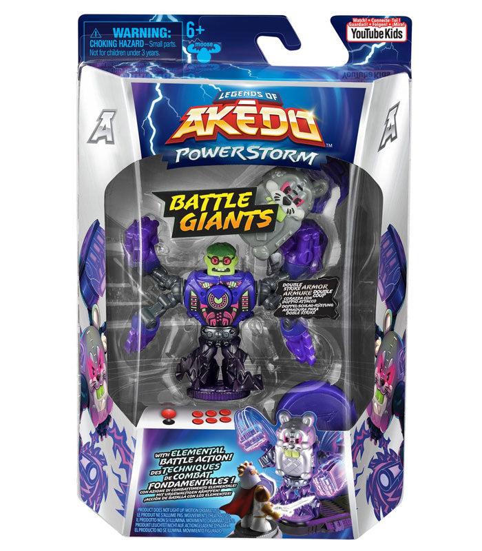 Legends of Akedo Power Storm Battle Giants Bucktooth action figure packaging.