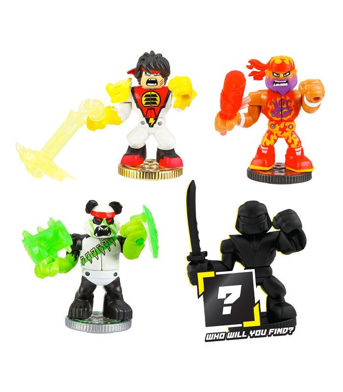 Legends of Akedo Power Storm Collectors 4 pack featuring action figures with unique fight styles and weapons.