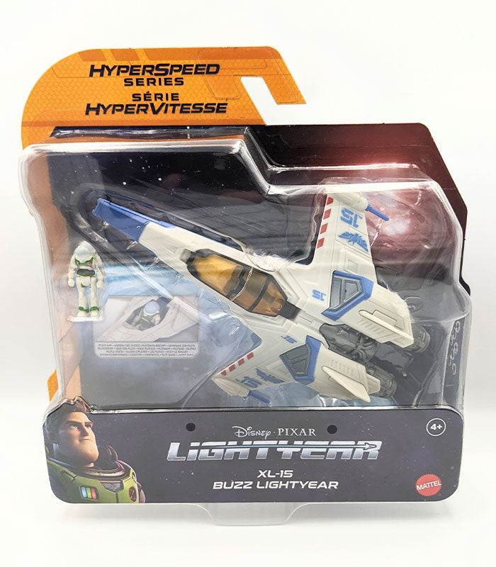 Lightyear Hyperspeed Series XL-15 with Buzz Lightyear figure in packaging.