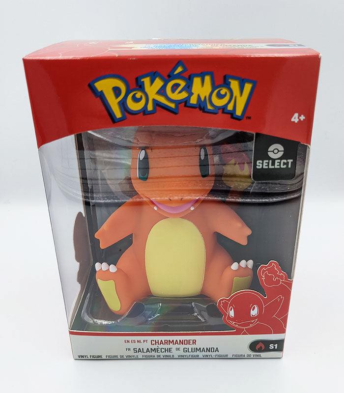 Charmander 4 inch vinyl figure in a collectible Pokemon display box.