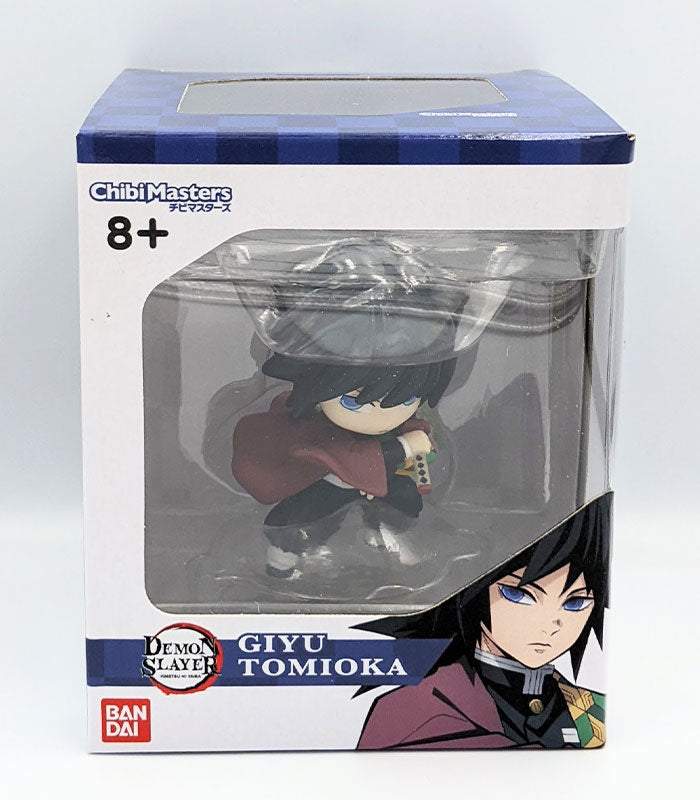 Chibi Masters Demon Slayer Giyu Tomioka anime figure in display box.