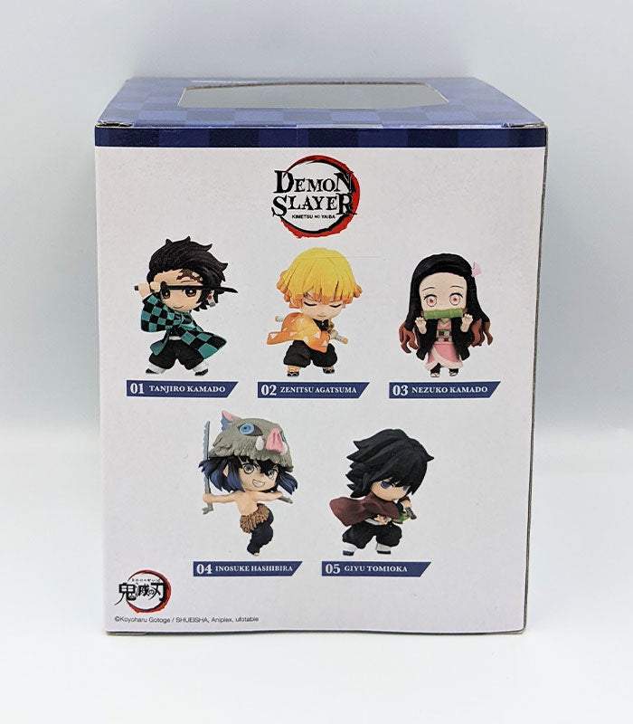 Chibi Masters Demon Slayer Giyu Tomioka anime figure box set featuring characters from Demon Slayer: Kimetsu No Yaiba.