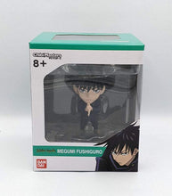 Load image into Gallery viewer, Chibi Masters Jujutsu Kaisen Megumi Fushiguro anime figure in display box.