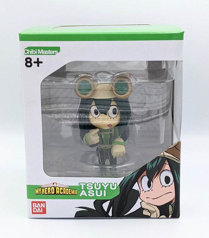 Chibi Masters My Hero Academia Tsuyu Asui figure in a display box.