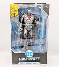 Load image into Gallery viewer, McFarlane Toys DC Multiverse Azrael Batman Armour Gold Label action figure in box.
