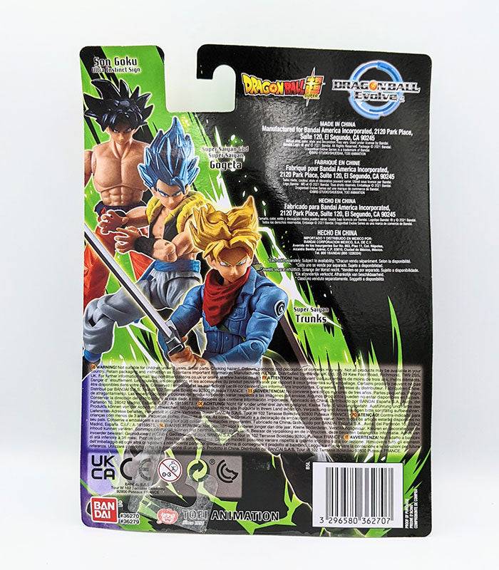 Dragon Ball Super - Super Saiyan Trunks back of pack