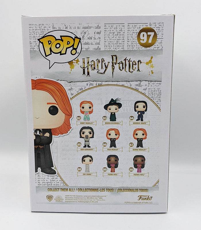 Harry Potter George Weasley POP! Vinyl Figure back of box