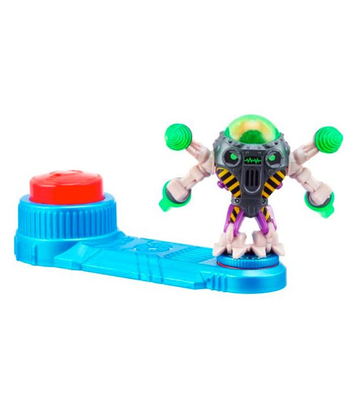 Akedo Ultimate Arcade Warriors Battle Giants Drillborg action figure on stand.