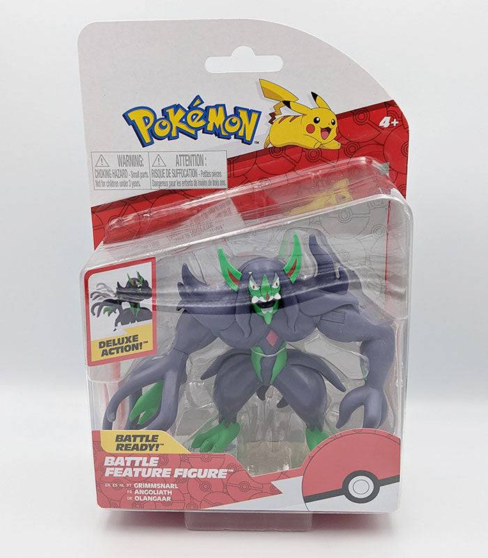 Grimmsnarl Pokémon Battle Figure with deluxe action and articulation in packaging.
