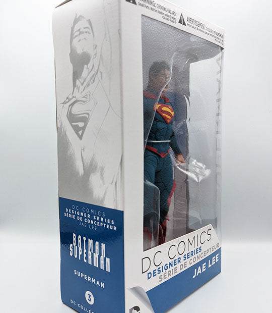 DC Comics Jae Lee Designer Series 1 Superman action figure in packaging.
