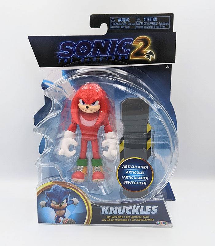 Sonic the Hedgehog 2 Movie Knuckles 4-inch articulated figure in packaging.