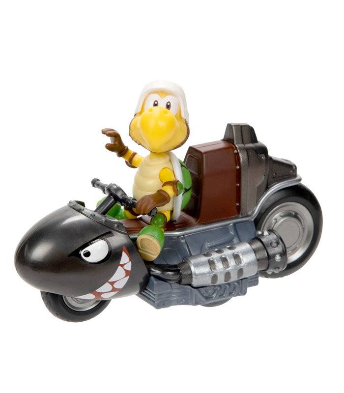Koopa Troopa figure and kart from Super Mario Bros. Movie with realistic details.