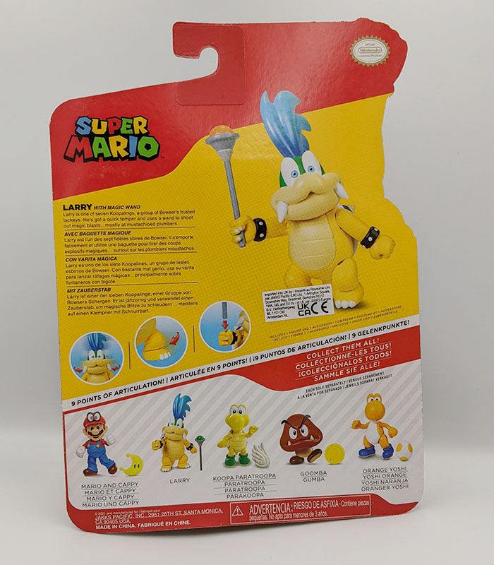 Super Mario Larry 4 Inch Figure back of pack