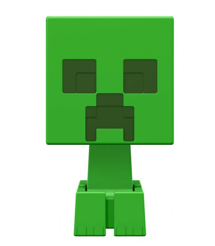 Minecraft Mob Heads Minis - Creeper action figure with large head and movable parts.