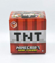 Load image into Gallery viewer, Minecraft Mini-Figure TNT Series 25 Blind Box packaging, featuring mystery character graphics and series branding.