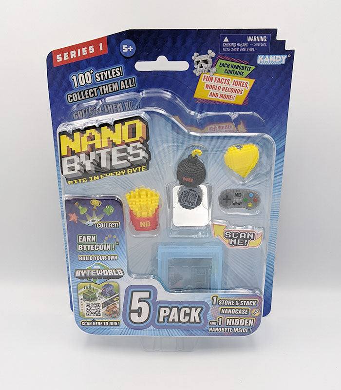 Nanobytes 5 Pack - Red Fries Set collectible toy set with digital game access features.